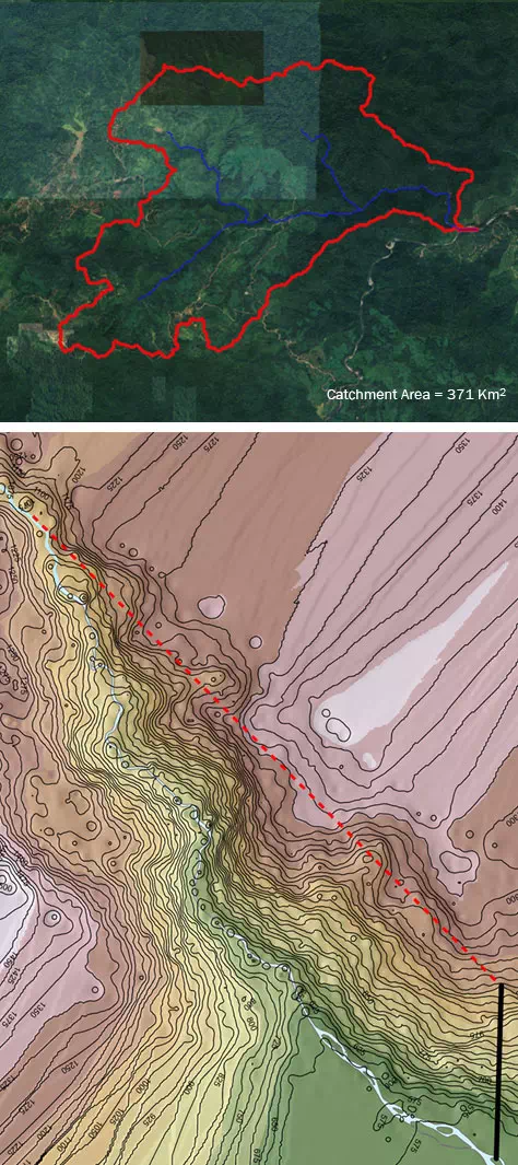 Catchment Area PLTM bravo Sulawesi Tengah Indonesia.