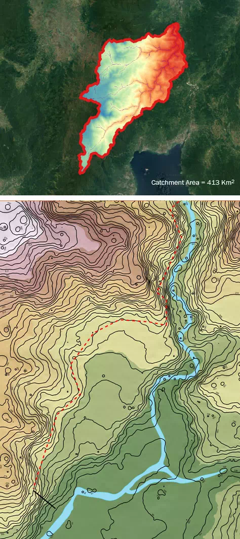 Catchment Area PLTM Tango Sulawesi Tengah Indonesia.